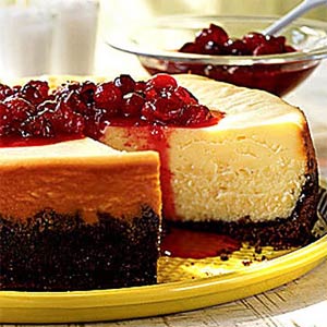Cranberry Lemon Cheesecake